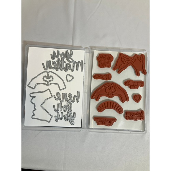 Stampin Up Here Together Cling Stamp Set with Matching Dies for Card Making - Picture 2 of 4